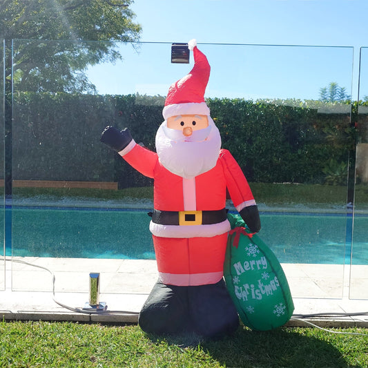 Christmas Decoration Inflatable 120cm Santa Claus with Present Sack