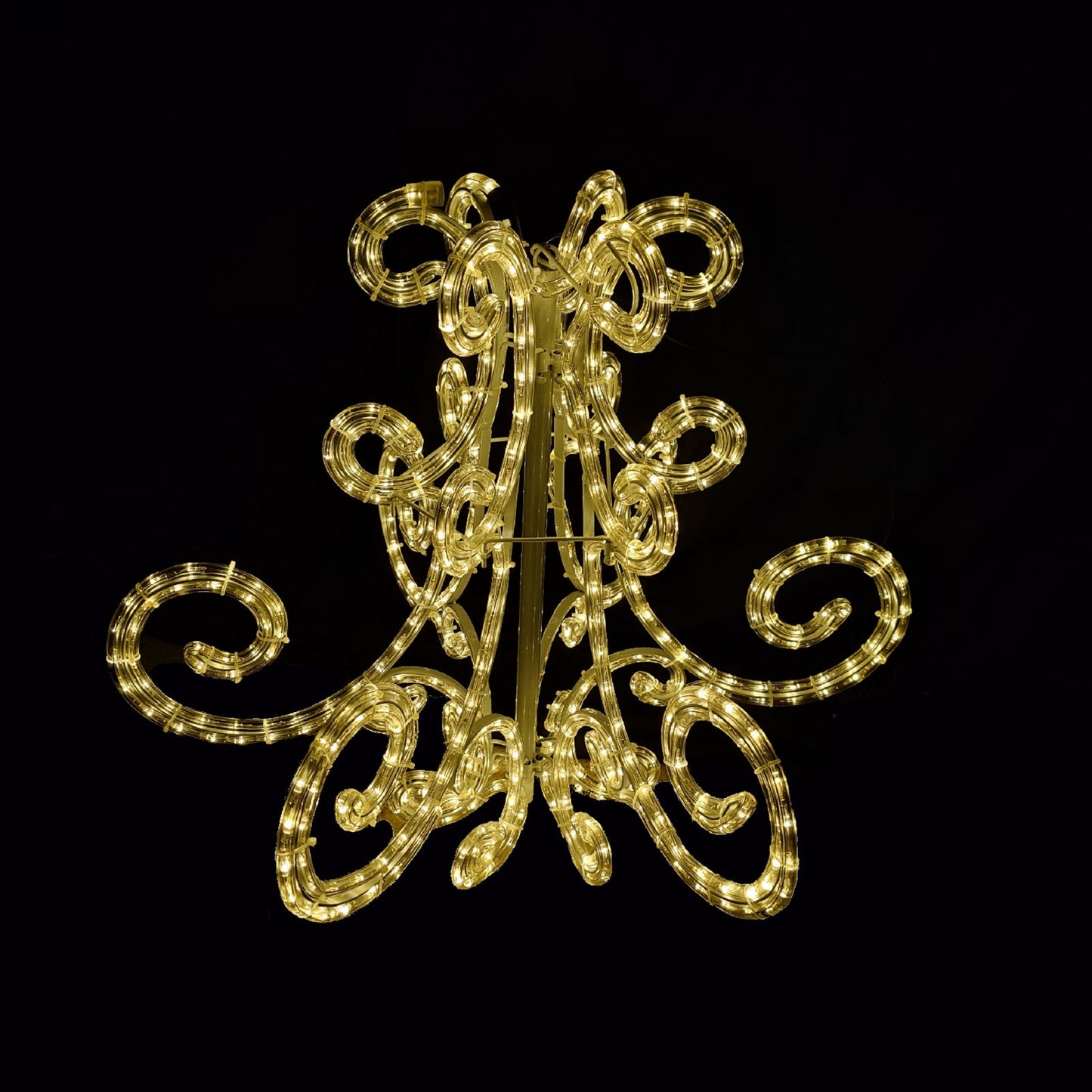 3D Christmas LED Motif Chandelier 63x63x55cm Outdoor Display Warm White