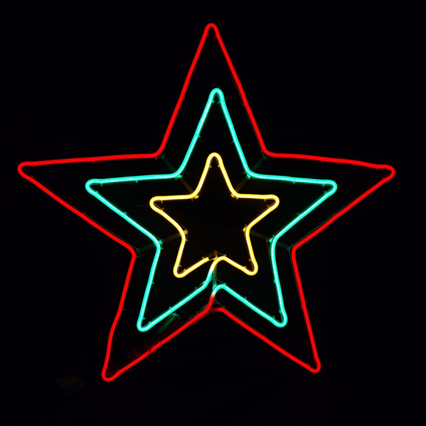 Christmas LED Neon Motif 3 Layer Star 60x50cm Outdoor Display