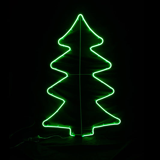 Clearance Christmas LED Neon Motif Christmas Tree 80x50cm Outdoor Display
