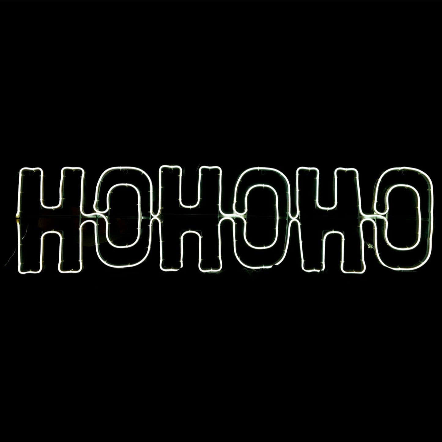 Christmas LED Neon Motif Cool White HOHOHO Sign 90x40cm Outdoor Display
