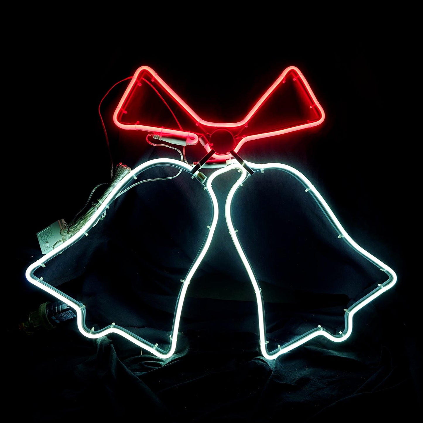 Christmas LED Neon Motif Animated Jingle Bells 60x50cm Outdoor Display