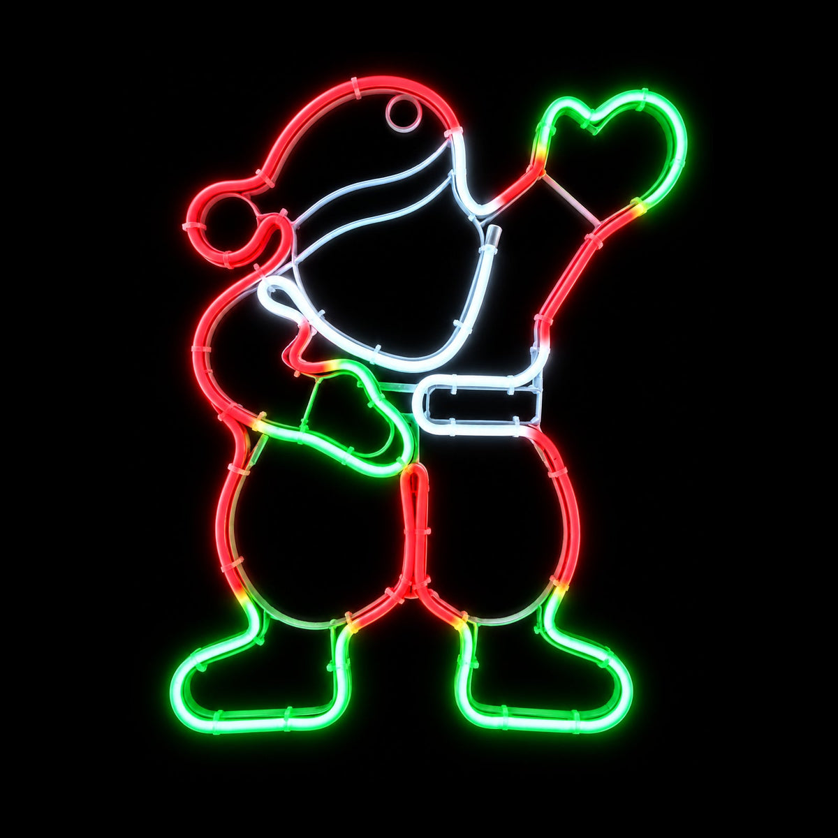 Christmas LED Neon Motif Santa 48x39cm Outdoor Display