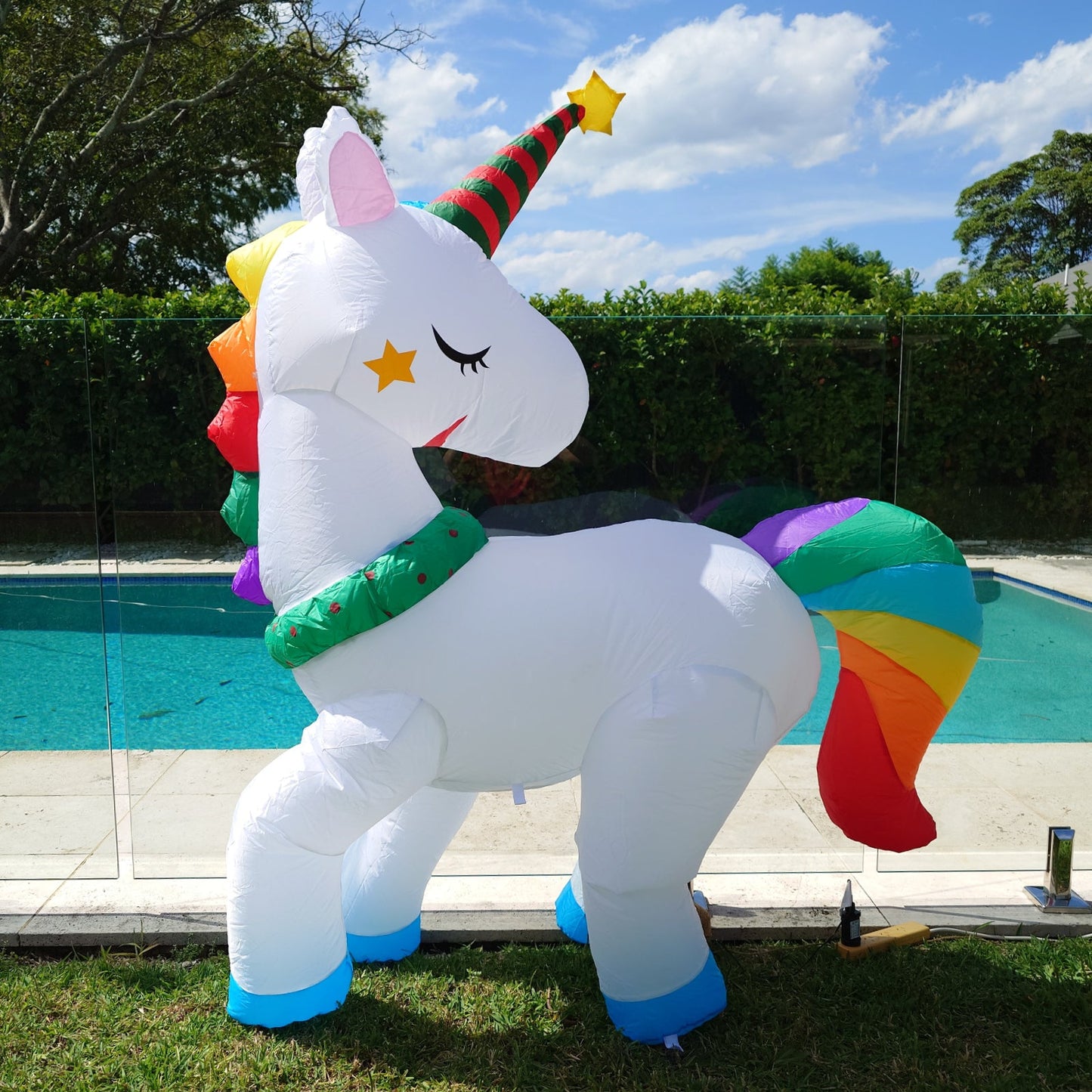 Christmas Decoration Inflatable 180cm Unicorn LED Lit