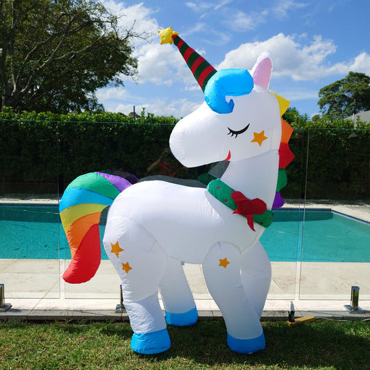 Christmas Decoration Inflatable 180cm Unicorn LED Lit