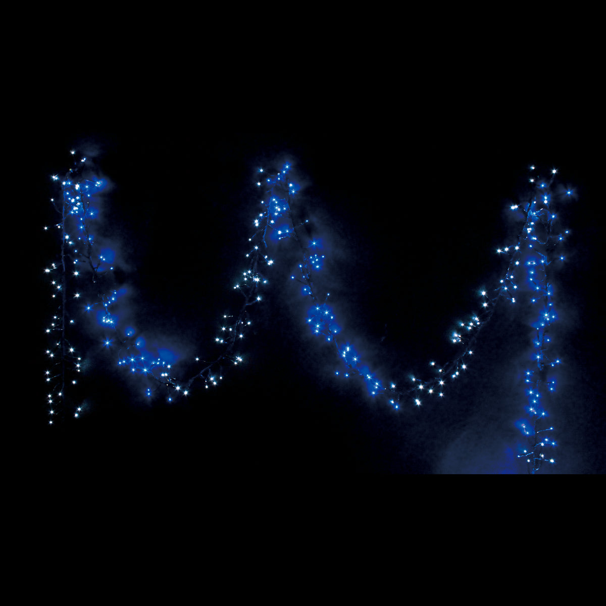 Christmas 800 LED Fairy Firecracker Cluster Lights Wave/Water Flow Function Effect 12m Long