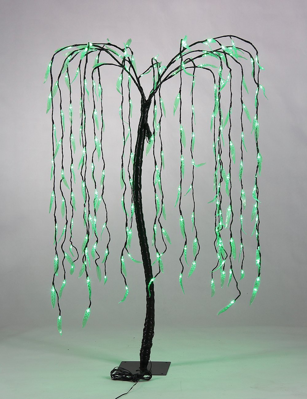 Christmas Artificial Tree 150cm LED Willow Tree 400 LEDs Indoor/Outdoor Decoration