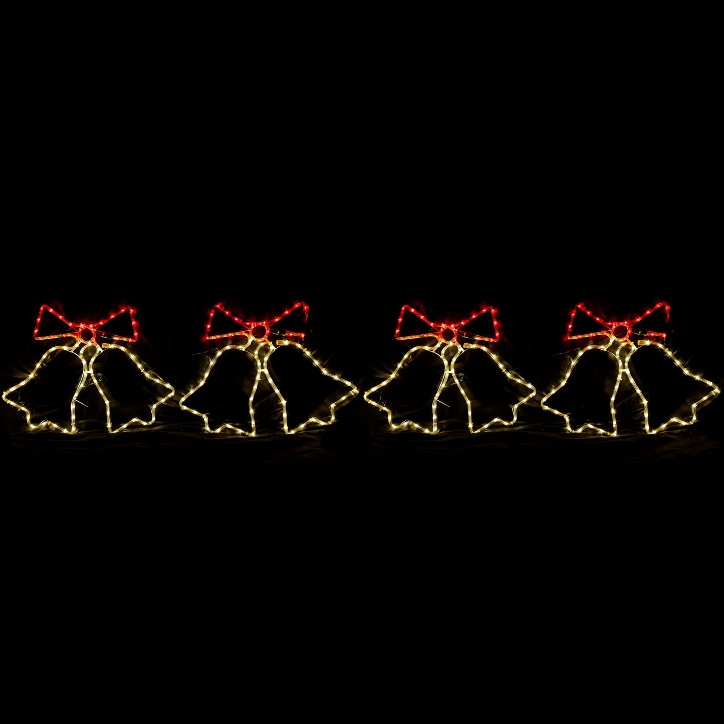 Christmas LED Motif Animated 4pcs Jingle Bell 240x47cm Outdoor Display