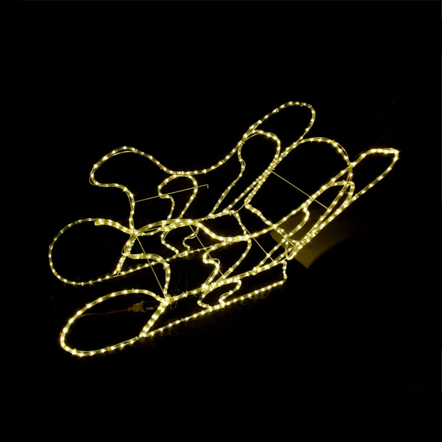 3D Christmas LED Motif Sleigh 130x80x42cm Outdoor Display Warm White