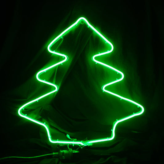 Christmas LED Neon Motif Green Christmas Tree 46x50cm Outdoor Display