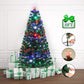 Christmas Tree Artificial Fibre Optic Tree 180cm 6ft LED Light Animated Light Up Tree Decoration