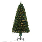 Christmas Tree Artificial Fibre Optic Tree 180cm 6ft LED Light Animated Light Up Tree Decoration