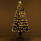 Christmas Tree Artificial Fibre Optic Tree 180cm 6ft LED Light Animated Light Up Tree Decoration