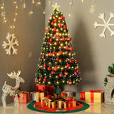 Christmas Tree Artificial Fibre Optic Tree 180cm 6ft LED Light Animated Light Up Tree Decoration