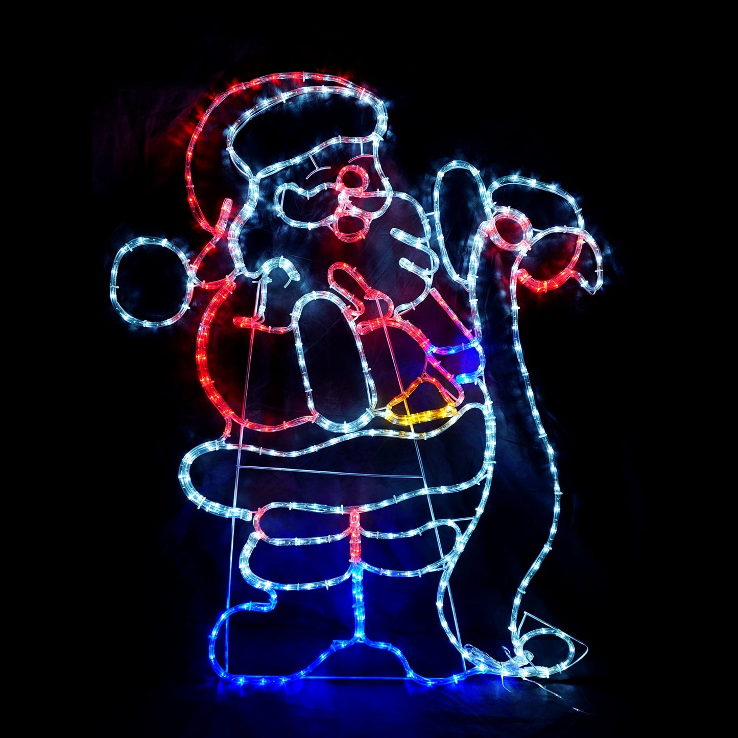 Christmas LED Motif Santa Reading Wish List 120x102cm Outdoor Display