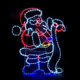 Christmas LED Motif Santa Reading Wish List 120x102cm Outdoor Display