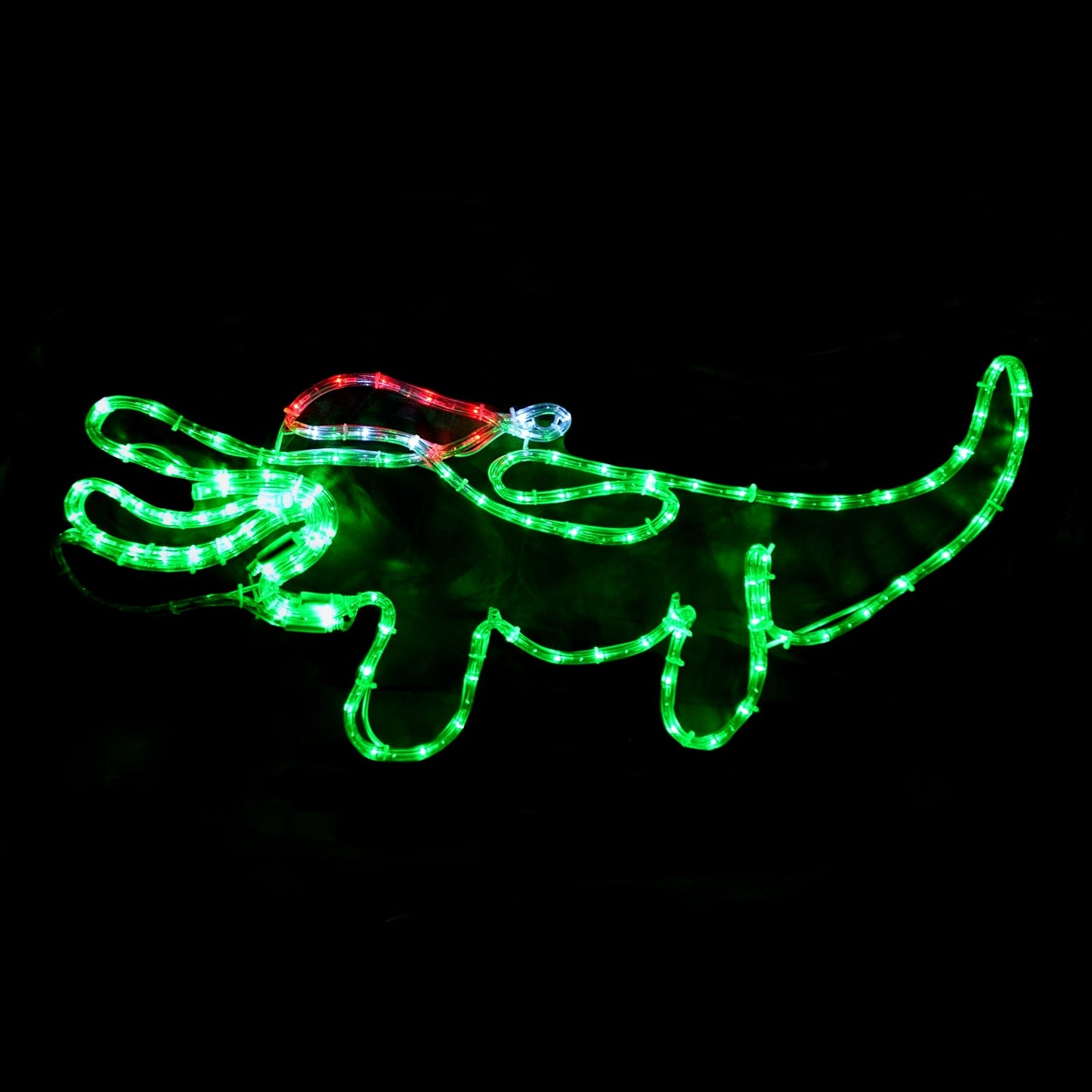 Christmas LED Motif Animated Snapping Jaw Crocodile 80x41cm Outdoor Display