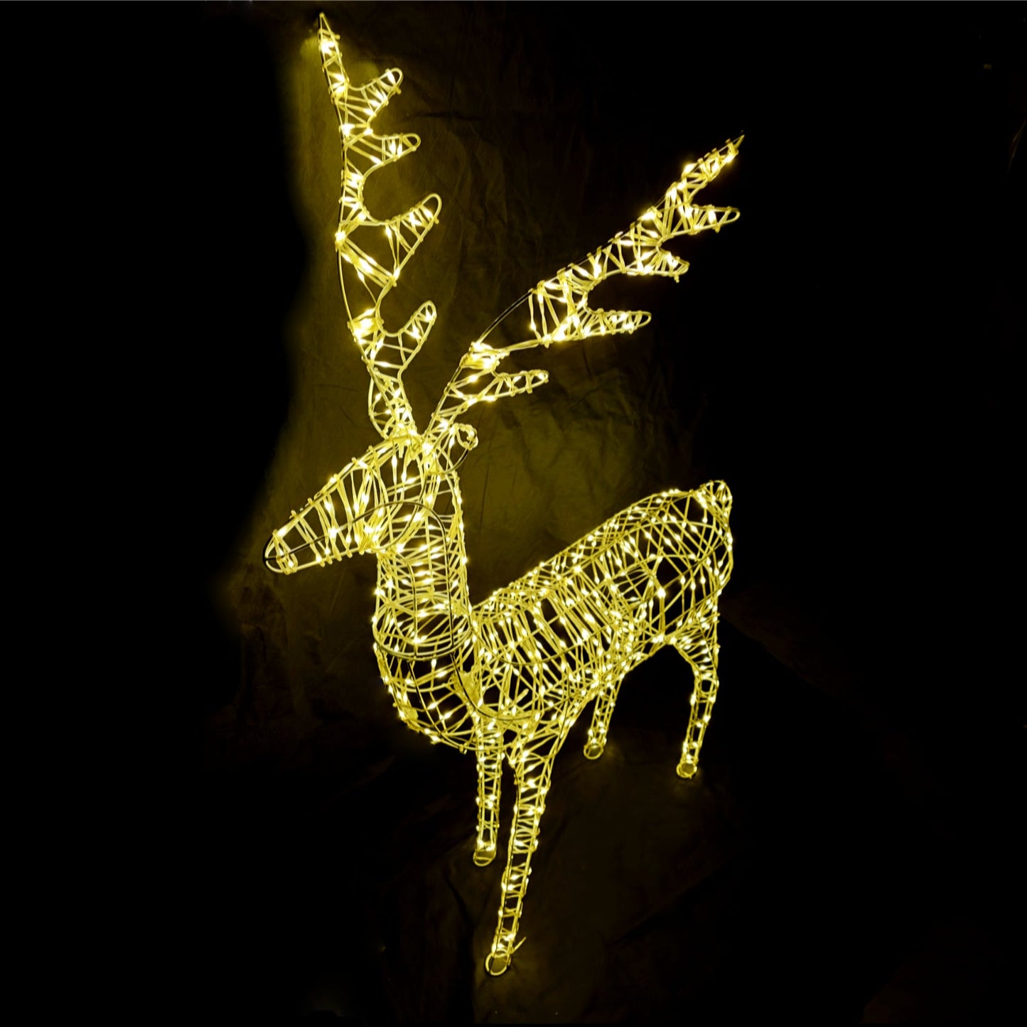 Christmas Decoration 3D Frame Standing Doe Reindeer 150cm Warm White LED Outdoor