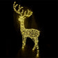 Christmas Decoration 3D Frame Standing Buck Reindeer 150cm Warm White LED Outdoor