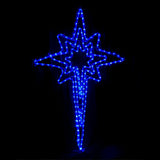 Christmas LED Motif Animated Northern Star 3 Layered 121x71cm Outdoor Display