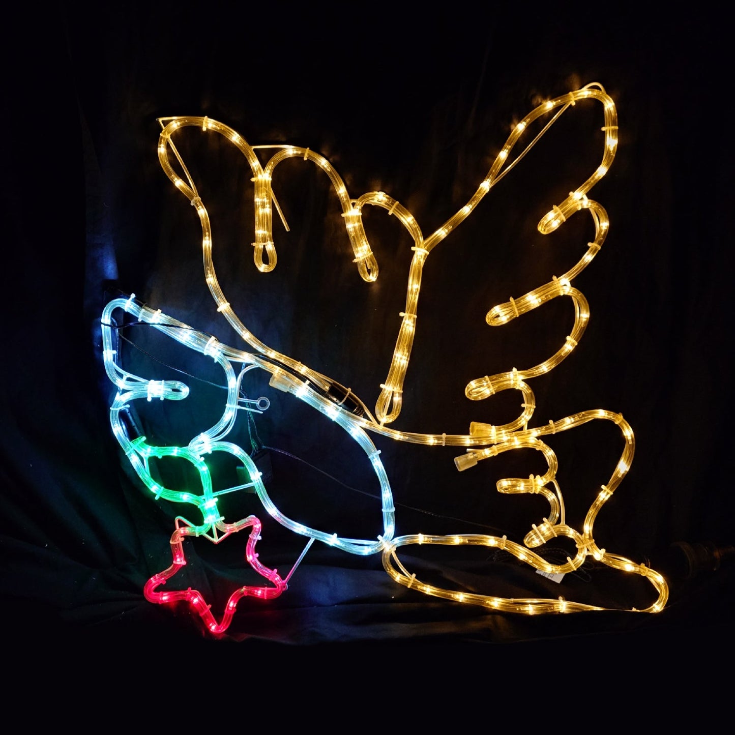 Clearance Christmas LED Motif Animated Dove 75x69cm Outdoor Display