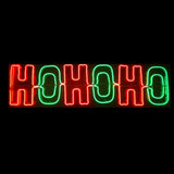 Christmas LED Neon Motif Animated Red & Green HOHOHO Sign 90x40cm Outdoor Display