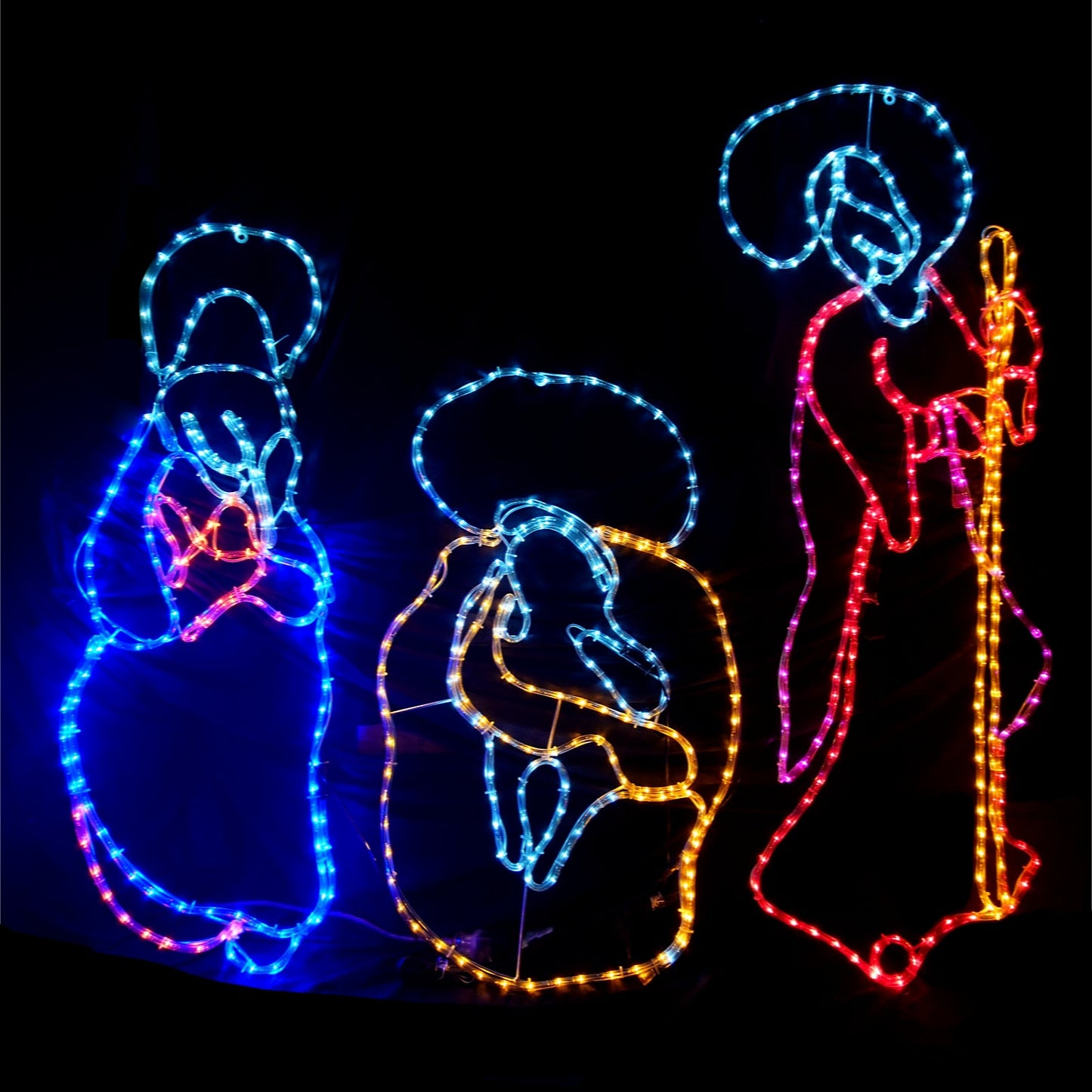 Clearance Christmas LED Motif Nativity Jesus Family 160x180cm Outdoor Display