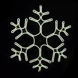 Christmas LED Neon Motif White Snowflake 50x50cm Outdoor Display