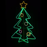 Clearance 3D Christmas LED Neon Motif Christmas Tree 138x76cm Outdoor Display