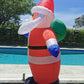 Christmas Decoration Inflatable 180cm Santa With Gift Sack LED Lit