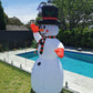 Christmas Decoration Inflatable 240cm Snowman LED Lit