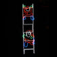 Christmas LED Motif Santa Climbing Ladders Sign 150x60cm Animiated