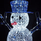 Christmas Decoration 3D Crystal Snowman 50, 80, 120cm LED Display Indoor/Outdoor