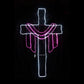 Christmas LED Motif Easter Jesus Cross 106x177cm Indoor/Outdoor Display Sign