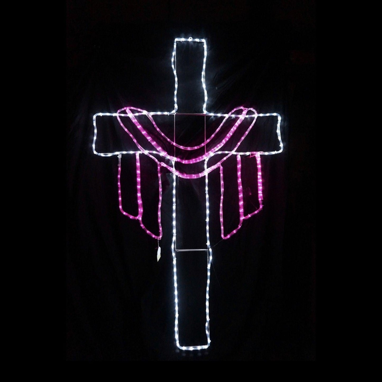 Christmas LED Motif Easter Jesus Cross 106x177cm Indoor/Outdoor Display Sign