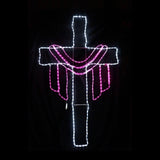 Christmas LED Motif Easter Jesus Cross 106x177cm Indoor/Outdoor Display Sign