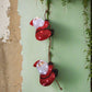 Clearance Christmas Decoration 3D Acrylic Climbing Santa LED Lit Miniature Santas 80cm Long