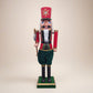 110cm Musical Animated Moving Nutcracker Axe Wielding Sings Jingle Bells Christmas Decoration