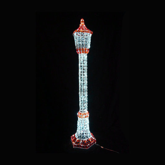 Christmas Decoration 3D Crystal Beads Lamp Post 150cm LED Display Indoor/Outdoor