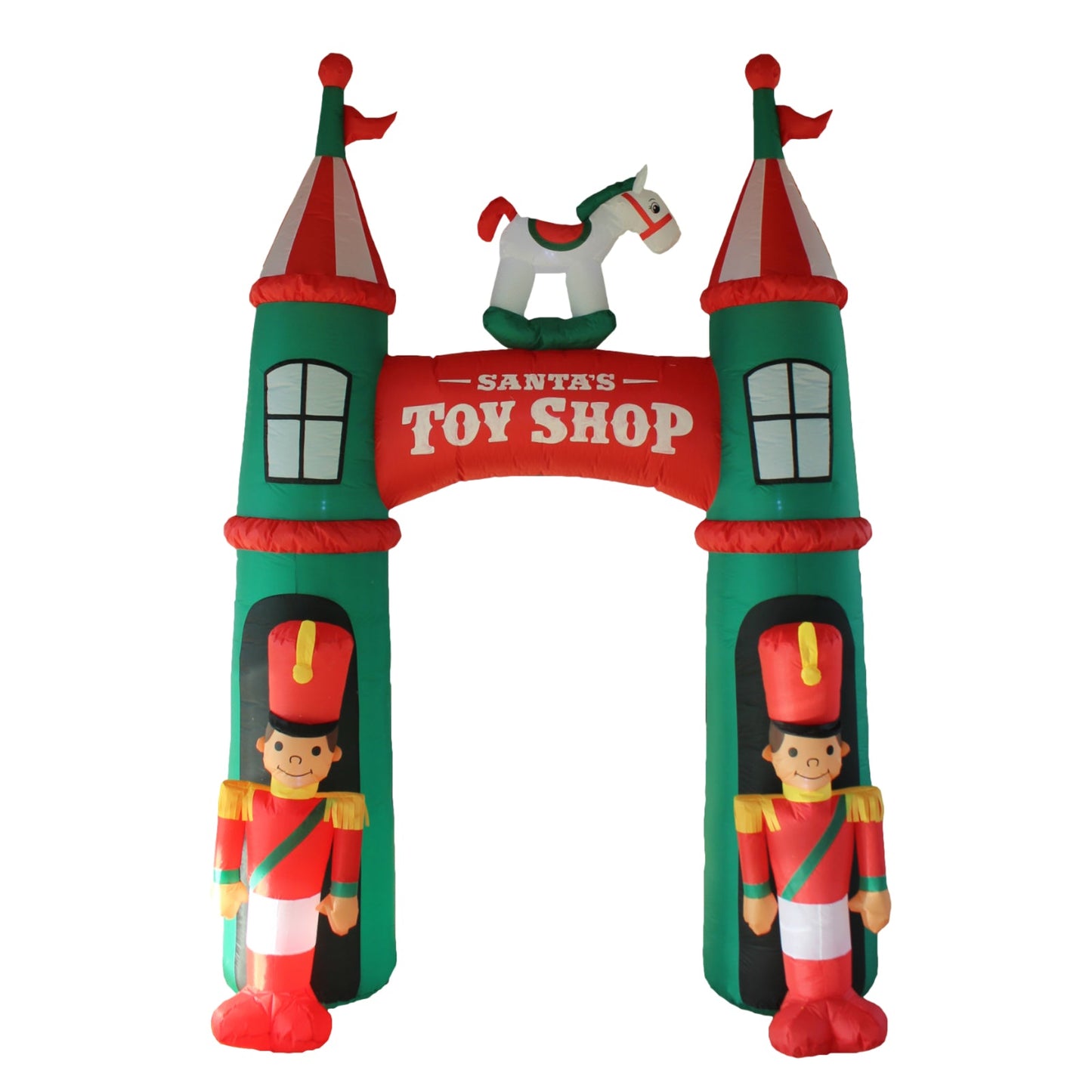 Christmas Decoration Inflatable 300cm Nutcrackers Arch Lit Outdoor Decoration