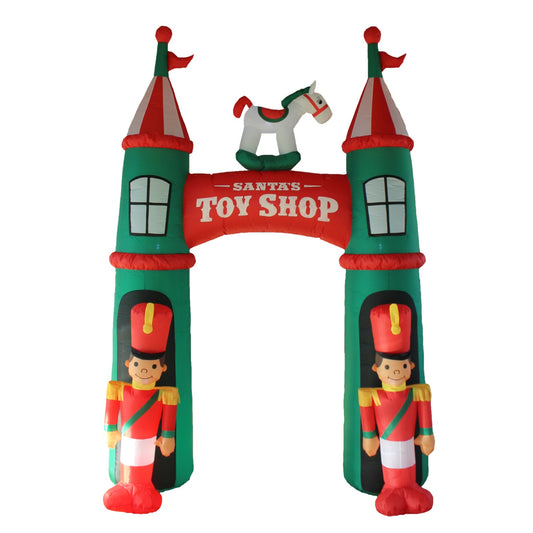 Christmas Decoration Inflatable 300cm Nutcrackers Arch Lit Outdoor Decoration