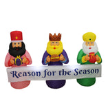 Christmas Decoration Inflatable 240cm Long The Three Wisemen 3 Kings Lit Outdoor Decoration