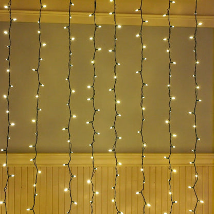 Clearance Christmas 500 LED Curtain Lights Waterflow Functions 5x2m Indoor/Outdoor