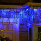 1200 LED Icicle Lights Animated 8 Functions 33m Long Wedding Christmas Decoration