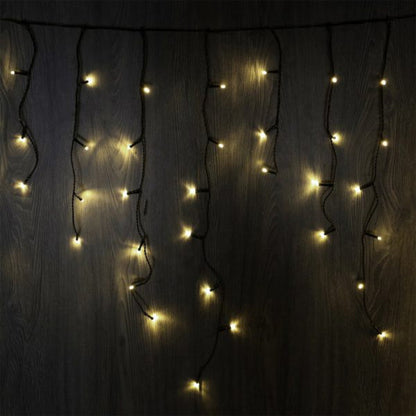 1200 LED Icicle Lights Animated 8 Functions 33m Long Wedding Christmas Decoration