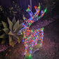 Christmas Decoration 3D Frame Standing Buck Reindeer 114cm Multi LED Indoor Outdoor