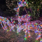 Christmas Decoration 3D Frame 3pcs Reindeer Family Set Multi LED Indoor Outdoor