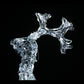 Christmas 3D Crystal Standing Reindeer 120x58x17cm Twinkle White LED Display Indoor/Outdoor