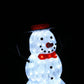 Christmas Decoration 3D Acrylic Snowman 60cm White LED Lit Indoor/Outdoor