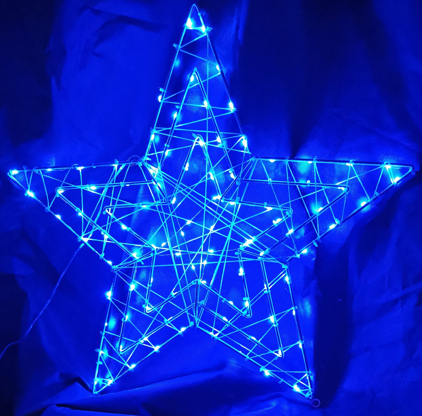 Christmas LED Motif RGB Remote Controlled Animated Star 57x57cm Indoor Outdoor Display Sign